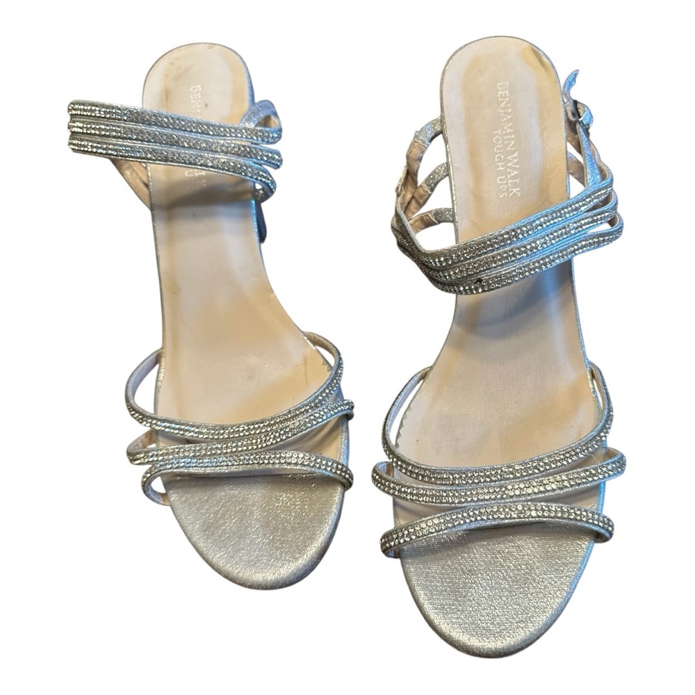Benjamin Walk Silver Strappy Sandals
